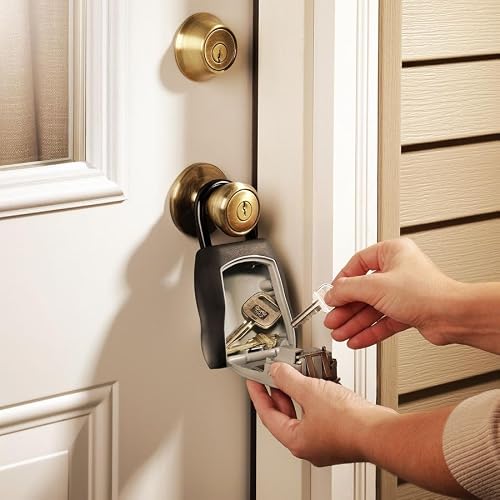 Master Lock Portable Key Lock Box, Combination Lock Box Holds 5 Keys 5400EC