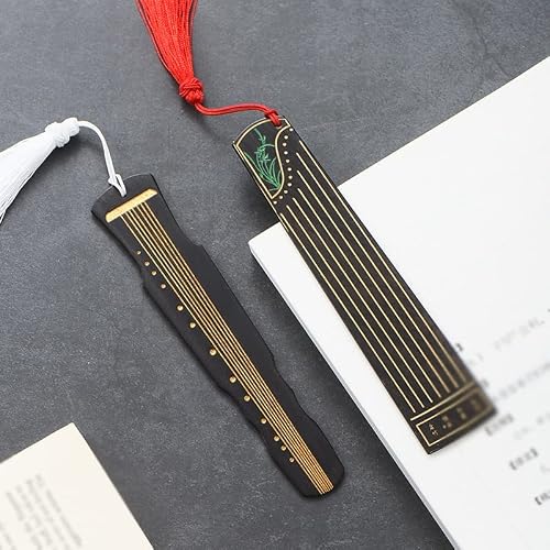 Painted Musical Instrument Bookmark Gift Set Literary Business Custom Engraving