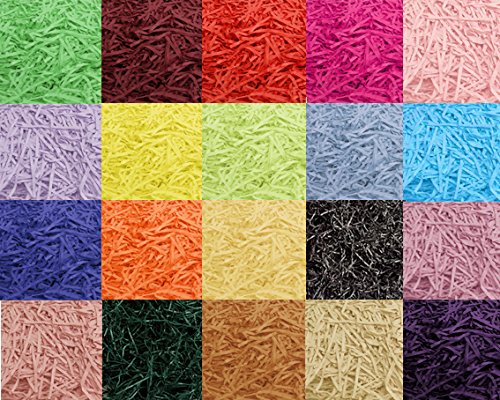 SHREDDED TISSUE PAPER IN 22 VARIOUS COLOURS 10g, 20g, 50g & 100g GIFT PACKAGING (YELLOW, 20g)