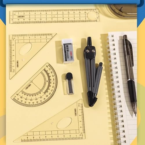 Ruler Learning Stationery Drawing Set Compass