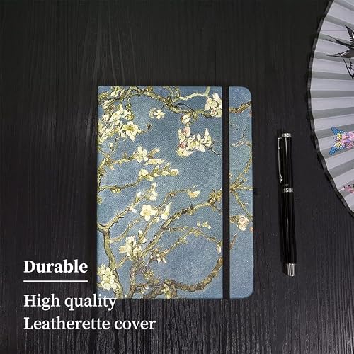 B6 160gsm Dotted Journal Hardcover Notebook Blossoming Almond Tree Planner Travel Diary