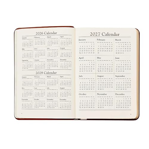 Graphic Image 2027 Daily Journal - Pebble Grain Leather Bound - USA