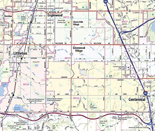 Greater Denver Metro Area (42" Wide by 52" high)