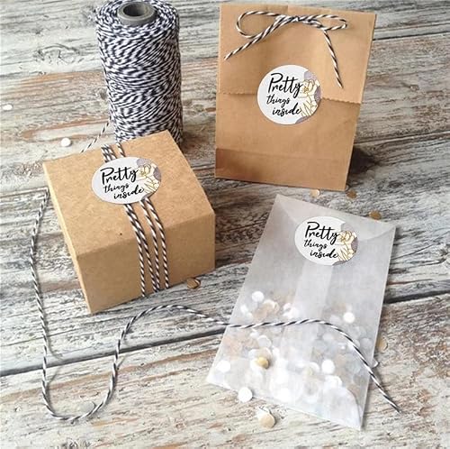 UOHLCX Round Pretty Things Inside Sticker Envelope Seal Gift Flower Decoration Stationery Label