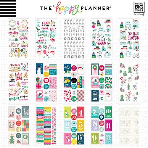ME & MY BIG IDEAS Happy Planner STCKRS, Christmas Joy, 979/Pkg