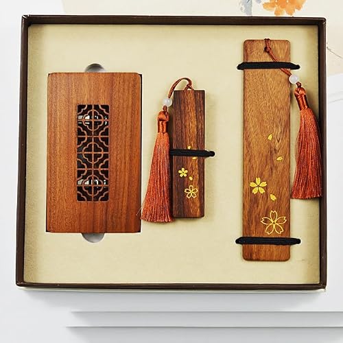NSUQOA Personalized Bookmark Gift Box Set China Wind Annual Meeting Hollow