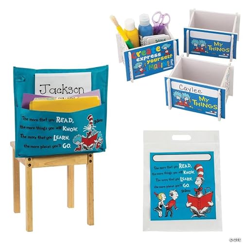 Fun Express Dr. Seuss Classroom Organizer Kit for 12