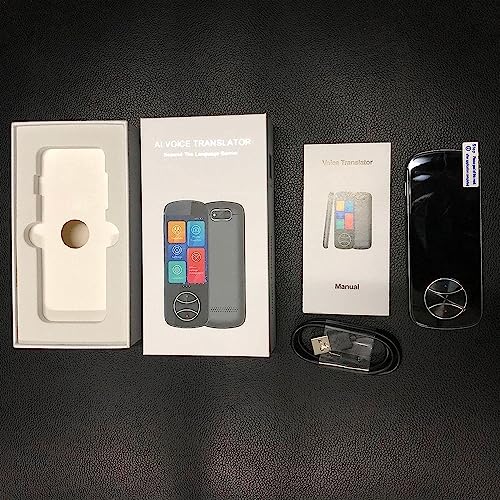 EliteBloom Language Translating Device, Portable Real Time Translation, Portable Foreign Language Real Time Way Translations, Languages P Translator,