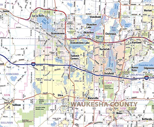 Milwaukee Metro Area Map (40” wide by 48” high)