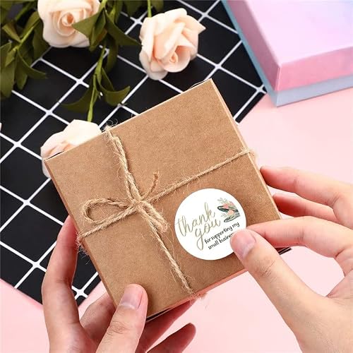 OBKSEB Seal Sticker Thank You for Handcrafts Decorative Label