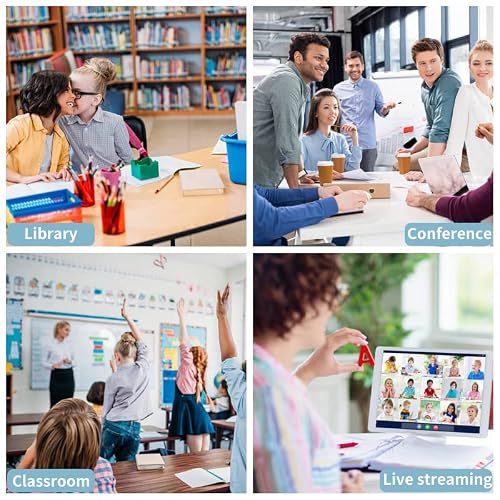 Document Camera, 12MP Book Document Scanner with OCR, Auto-Flatten & Deskew, Capture, Auto Focusing, Portable USB Document Scanner Support Convert to PDF, Word, Excel,TXT