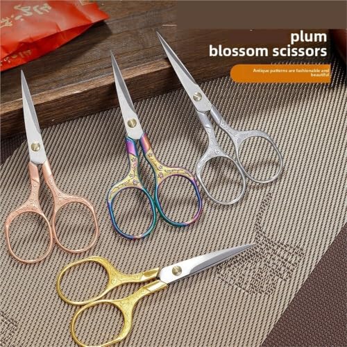 Fit for 1/50PCS Embroidery Scissors Stainless Steel Vintage Tailor(Rose gold 50pcs)