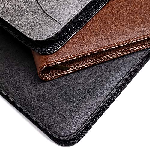 Forevermore Portfolio Binder, 1.5" Permanent 3-Ring, Vegan Leather, Brown