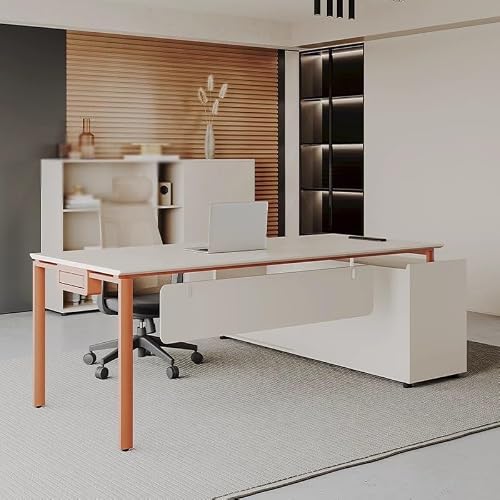 LINKIO Home Office Desks Boss Simple Supervisor Manager Desk Large Desk President Desk Office Computer Table Desk