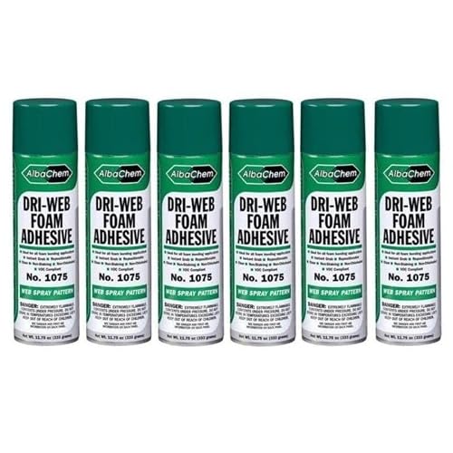 BAIJAC Replacemelt for 6 Pack AlbaChem Dri-Web Foam Adhesive Spray 12 Oz. 1075