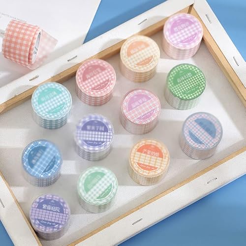 UOHLCX Washi Tape Art Craft Decorative Adhesive DIY Scrapbooking Sticker Label Stationery