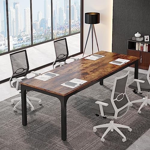 Tribesigns 6.5FT Conference Table, 78.7-Inch Rectangle Meeting Seminar Table, Large Business Tables for 6-8 People (Only Table)