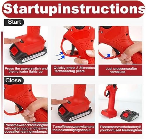 LLHBBSHYYDM Electric Ear Tag Plier, Livestock Tagging Tool, Electric Ear Tag Applicator, Push Switch, Automatic Labeling, Handheld Portable Livestock Marking Machine for Farm Use(Red)