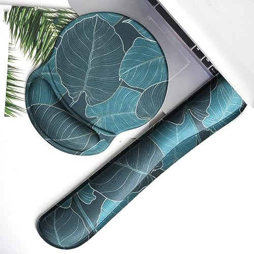 QERTYHJK Ergonomic Gel pad Wrist Rest Keyboard mat Soft Set Silica Base Hand Support