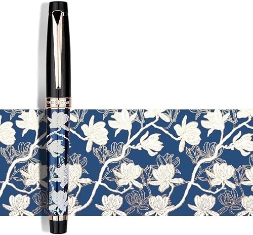 NIUBB Pen Adult Business Office Men's and Women's Maki-e Students with Practice Calligraphy Writing Art Gift Box Antique high-end Gift Pen Chinese Style Gift (Color : A, Size : 0.5mmEF)