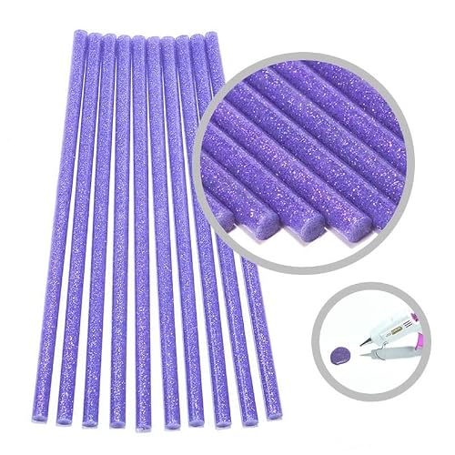 TEOYETTSF 10pcs Colorful 7x200mm Hot Melt Glue Stick for Electric Gun Craft Album Alloy Accessories Paintless Removal Repair
