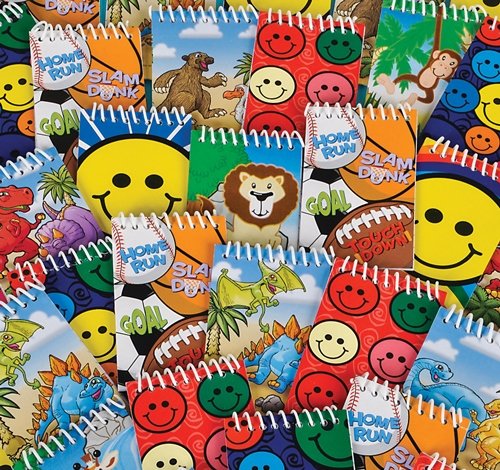 72 pcs Spiral Notebook Assortment, Case of 6