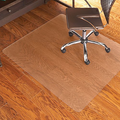 ES Robbins EverLife 46-Inch by 60-Inch Multitask Series Hard Floor Rectangle Vinyl Chair Mat, Clear, Heavy Use, 46"x60"