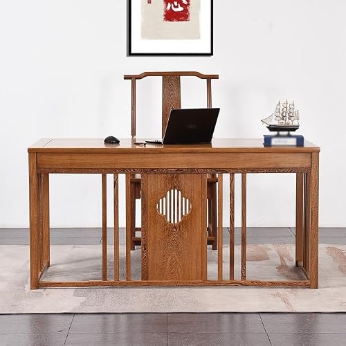 LINKIO Home Office Desks Wooden Desk Chinese Style Desk Writing Desk Calligraphy Desk Study Office Computer Desk Computer Table Desk