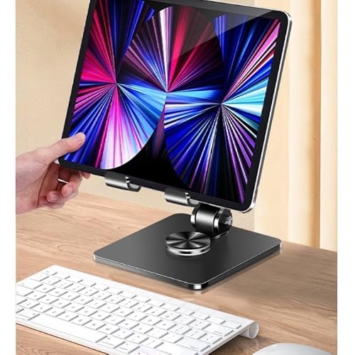 BXFIRS Black Book Stand 360° Rotation Lifting Lowering Reading Rack Carbon Steel Silicone Holder
