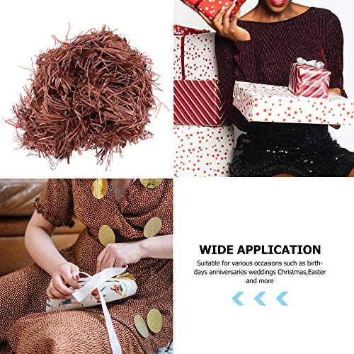 ETAZMDITE Shredded Paper for Gift Boxes, Glitter Shredded Tissue Paper For Easter Gift Filling Multicolor 22x15cm Pack Of 6(Coffee*2 Pieces,22 * 15Cm*3Pcs)