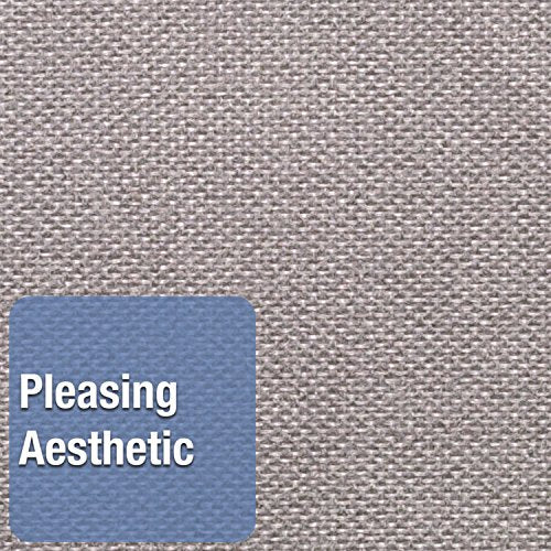 Quartet Bulletin Board 48"W x 36"H Fabric Cork Board Alternative for Office School or Home Décor, Gray (7684G)