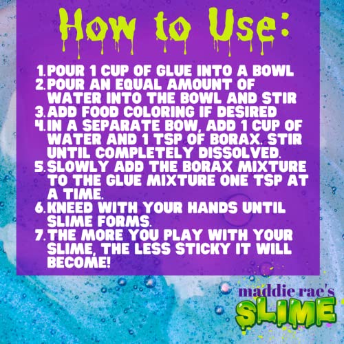 Maddie Rae’s White Slime Glue 1 Gallon Jug – Non Toxic Washable All Purpose Glue for Slime Making, DIY Kids Arts & Crafts, Teachers Classroom Supplies, School Projects & Summer Camp Activities
