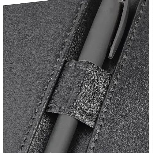 GFHSKRPL A4 File Folder Clipboard Writing Pad Memo Clip Board Clips Leather Multifunctional Folder Utility Conference Clip(White-Patch Five-Pointed star4)