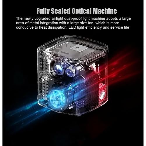 GVRMLDF LED Projector 4K Native Lumen Active -6 Phone Beamer Smart TV Video Home Theater Cinema