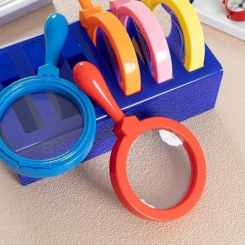 BFKRYP 3X Handheld Reading Magnifier Acrylic Optical Lens Student Learning