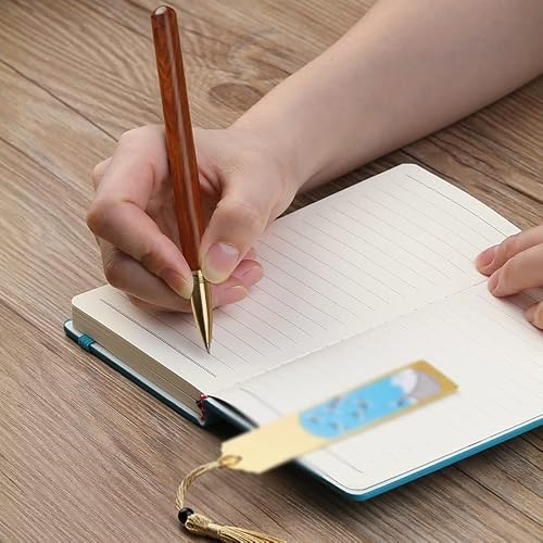 Notebook Custom Brass Bookmark Signature Pen Metal