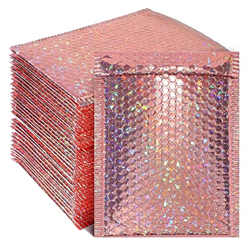 Sxzqjybb Padded envelopes,Bubble envelopes, 50 Pcs/Packaging Shipping Bubble Envelope Plastic Cushion(Metallic,18 * 23cm)