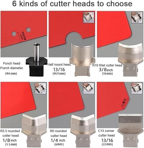 Corner Rounder Punch Corner Cutter Corner 100 Sheet Paper Punch Round Corner Hole Punch, with 3.5mm, 6mm & 10mm Blades, Creates Round Corners, Semi-Circles & Holes