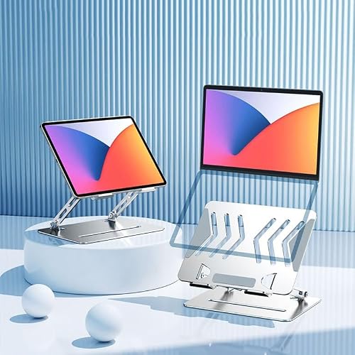 QERTYHJK Laptop Stand Tablet Computer Foldable Portable and Elevated Heat Dissipation Rack