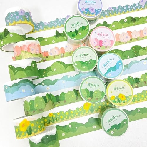 QERTYHJK Masking Washi Tape Art Decorative Adhesive DIY Scrapbooking Sticker Label
