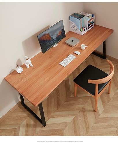XIXSERTHIA Computer Desk Solid Wood Home Bedroom Computer Desk Desk Modern Study Desk Desk Workbench Office Desks(180 * 80 * 75cm)