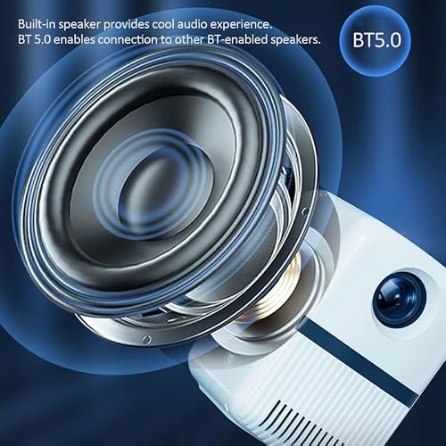 Portable LCD LED Projector Home Theater Mirroring 130ANSI Lumens in in 3.5mm Audio