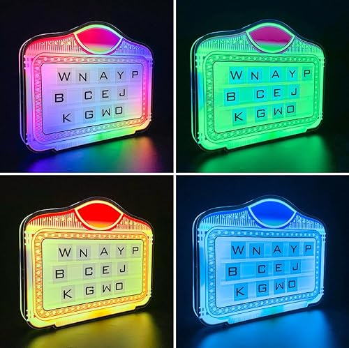 Fablestoryem LED Bottle Presenter Letter Board,Handheld LED Letter Bottle Presenter,Color Letter Billboard,LED Night Club Birthday Wine Bottle Presenter,for Club,Night Club,Party,Home Decor,Wedding,A