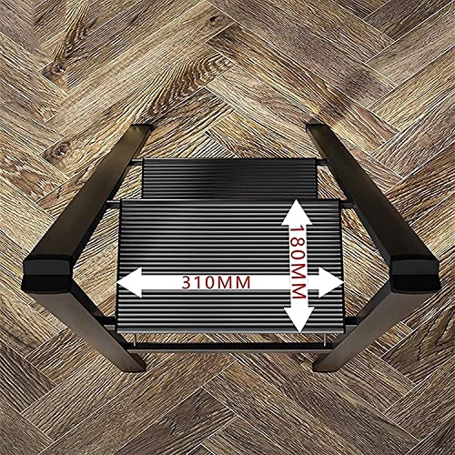 LBAawxe 2-Step Ladder Multifunctional Household Aluminum Ladder Stool Folding Herringbone Ladder(A)