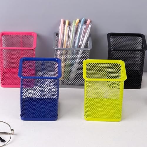 VIDI Mesh Pen Holder Multifunctional Metal Storage Box Pencil Ruler Scissors Small Clutter Desk Organizer