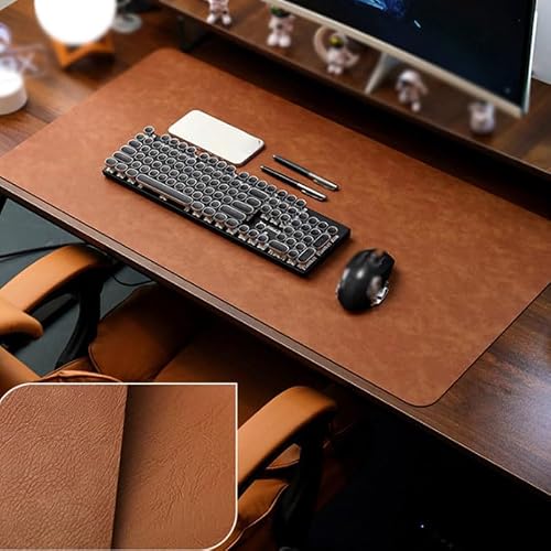 SKJFODVC Retro Leather Pad Waterproof Sided Desk Office Study