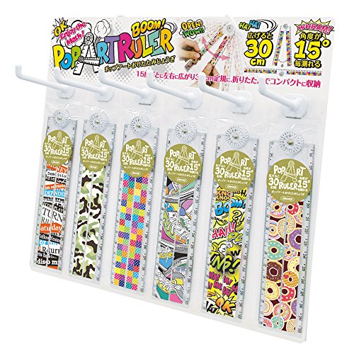 Kyoei Plastic SET-357-J Pop Art Folding Ruler Display Set