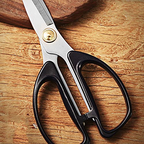 DSWMY Craft Scissors, Craft Scissors 2-Pack Stainless Steel Household for Cutting Chicken Bone Food Suitable for Office and Kitchen Use