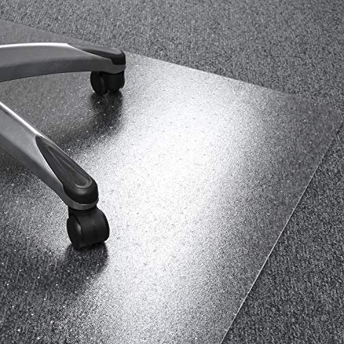 Floortex 1115223ER Cleartex Ultimat Polycarbonate Chair Mat for Low/Medium Pile Carpet, 48 x 60