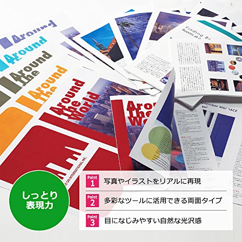Plus Color Laser Paper, Double-Sided Semi-Gloss Paper, A3, Medium Thick, 100 Sheets 56-278